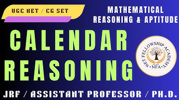 Calendar Reasoning Tricks | Mathematical Reasoning & Aptitude | UGC NET Teaching & Research Aptitude