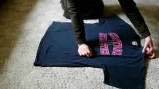 Japanese T-shirt folding in English