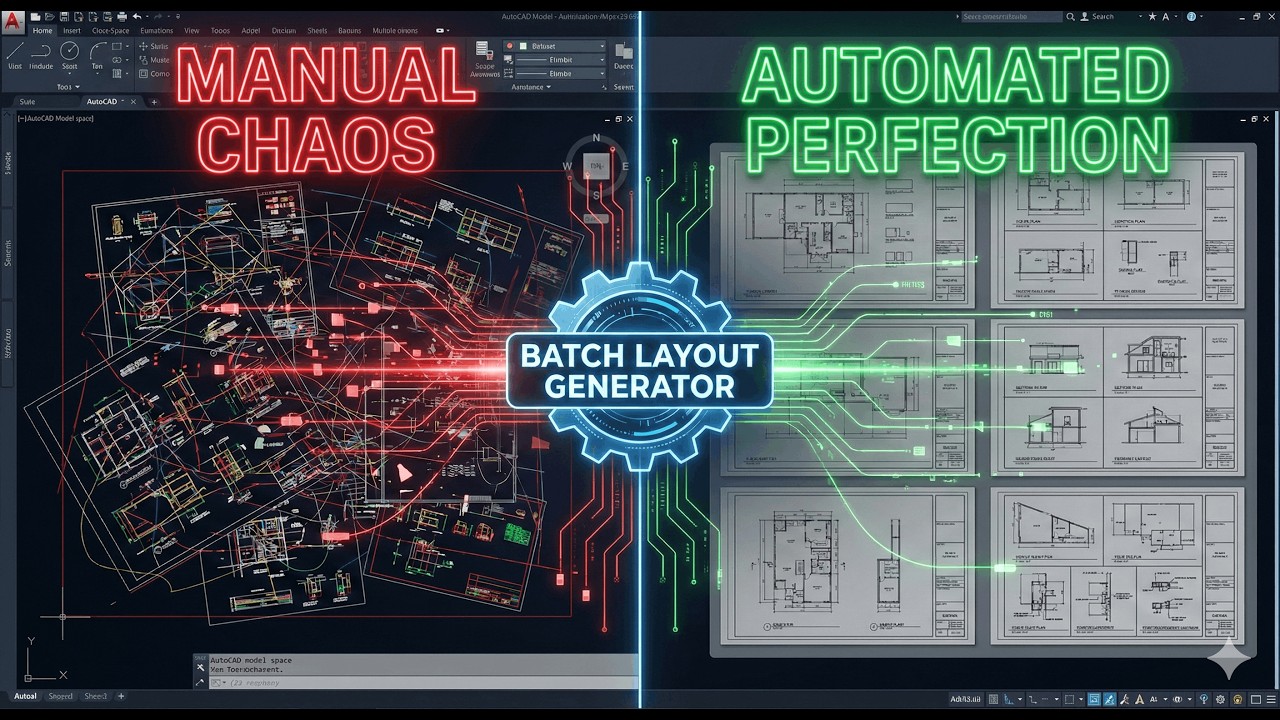 Batch Layout Generator | Advanced AutoCAD & Civil 3D Plugin - YouTube