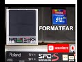 Roland  spds formatear la tarjeta compact flash y cargar samples