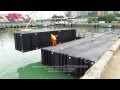 Containerized Pontoon System CPS and Rigid Pontoon Connector RPC