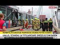 Accident feroviar șocant, două tramvaie s-au ciocnit violent