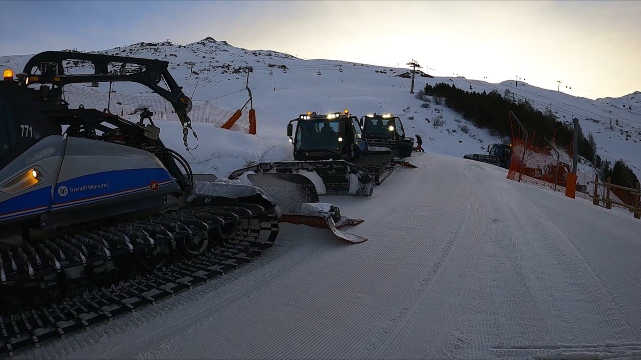 ❄ Une matinée de damage - Prinoth new leitwolf - Les Menuires (Janvier 2020) ❄
