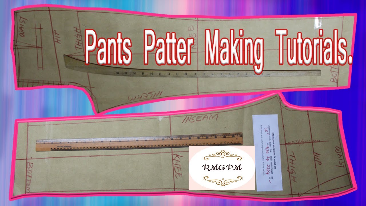 pants pattern making tutorial | how to make ladies trouser pattern ...