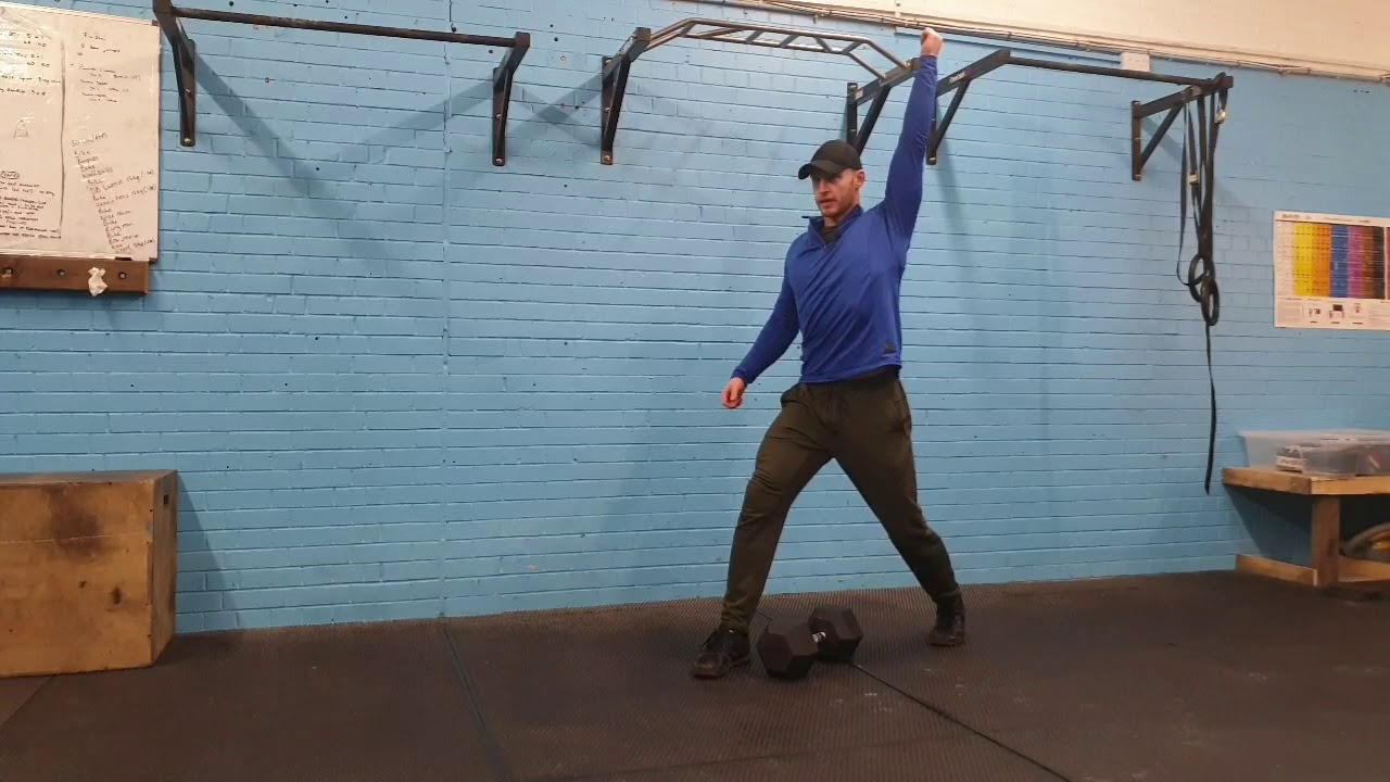 Dumbbell Hang Clean and Split Jerk Big Red Training YouTube
