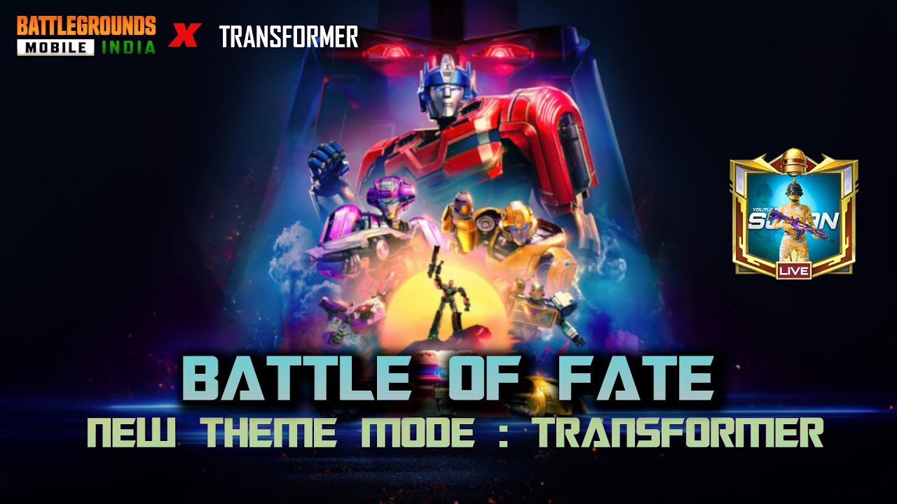NEW THEME MODE : TRANSFORMER PUBG/BGMI LIVE TAMIL 