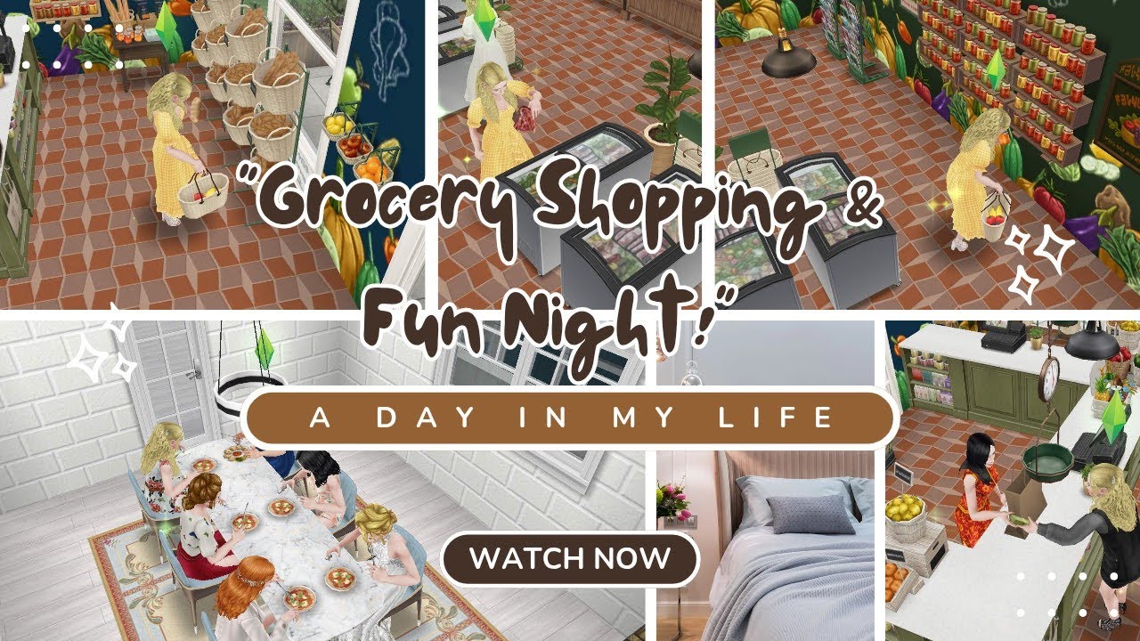 A Cozy Grocery Shopping & Fun Night | Sims FreePlay Daily Vlog | A Day in My Sims Life