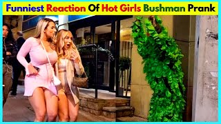 Funniest Reaction Of Hot Girls Bushman Prank | Infamous Baba #bushmanprank2023