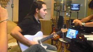 Video thumbnail of "JP Mourao recording with Mateus e Cristiano @ Baeta's Studio"