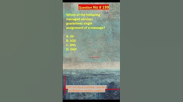 Question No. 199 | AWS Solutions Architect Associate Certification Practice Questions | #aws #shorts