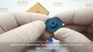 Bross Auto Parts BGE510 VDO MotoMeter Speedometer for BMW 3 Series E30 1982-1994 Non-US