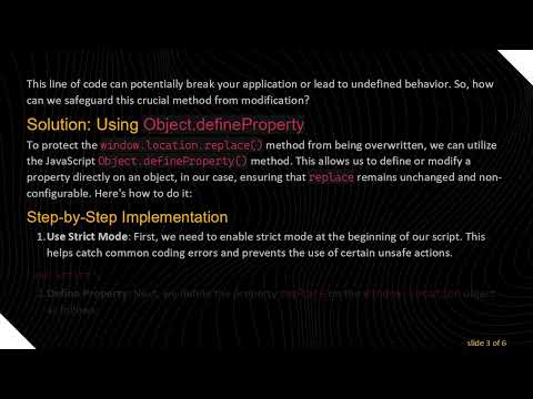 Preventing Overwriting of window.location.replace() in JavaScript