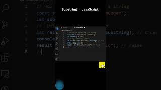How to find substring in JavaScript | #javascript #coading