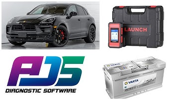 PORSCHE REGISTER  NEW AGM BATTERY MACAN SPECIAL FUNCTION ADS PRO X431 LAUNCH SMARTLINK OBD2 TOOL