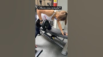 Remada Unilateral com Apoio no Banco #remada #halter #unilateral #costas #academia #treino