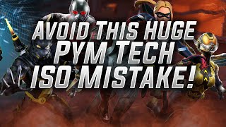 Avoid This HUGE Pym Tech ISO Mistake! - MARVEL Strike Force - MSF