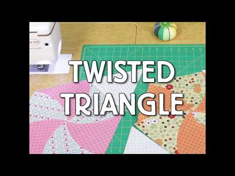 Short & Fast: Twisted Triangle Hexagon Quilt Blocks
