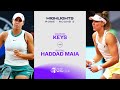 Madison keys vs beatriz haddad maia  2024 rome round 3  wta match highlights