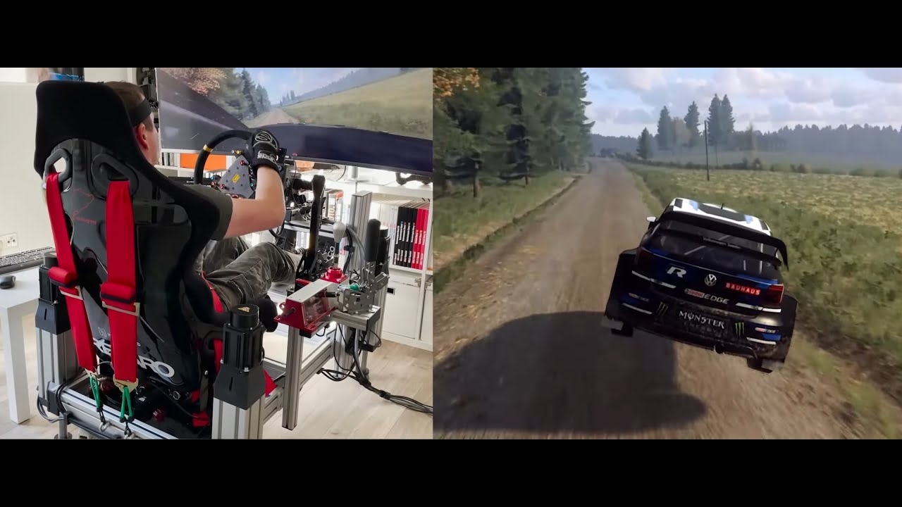 INSANE SIM RACING MOTION SIMUALTOR 😲😲😲 DIRT Rally 2.0 on the LIMIT 