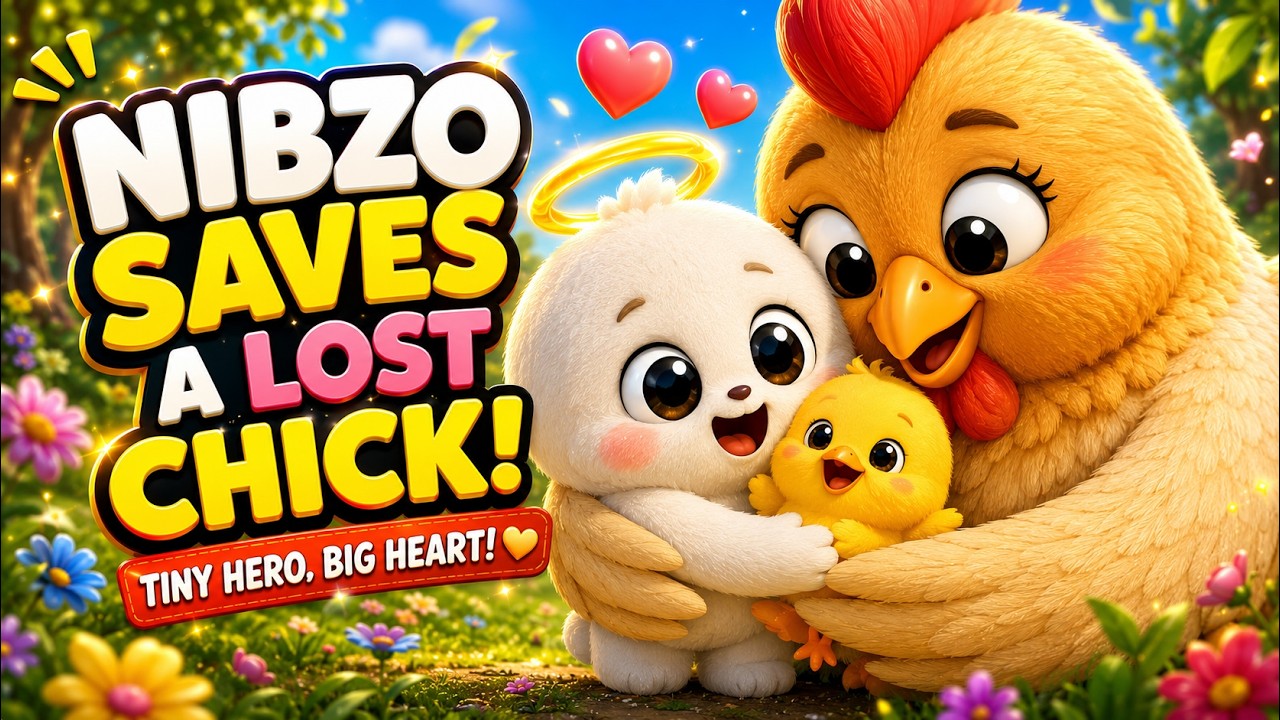 Nibzo Saves a Lost Chick 🐥❤️ | Cute 3D Animated Shortparkle