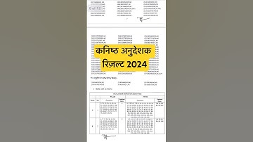 RSSB Junior instructor result 2024 | Fitter / draftman Civil / solar tech & other | #jrinstructor