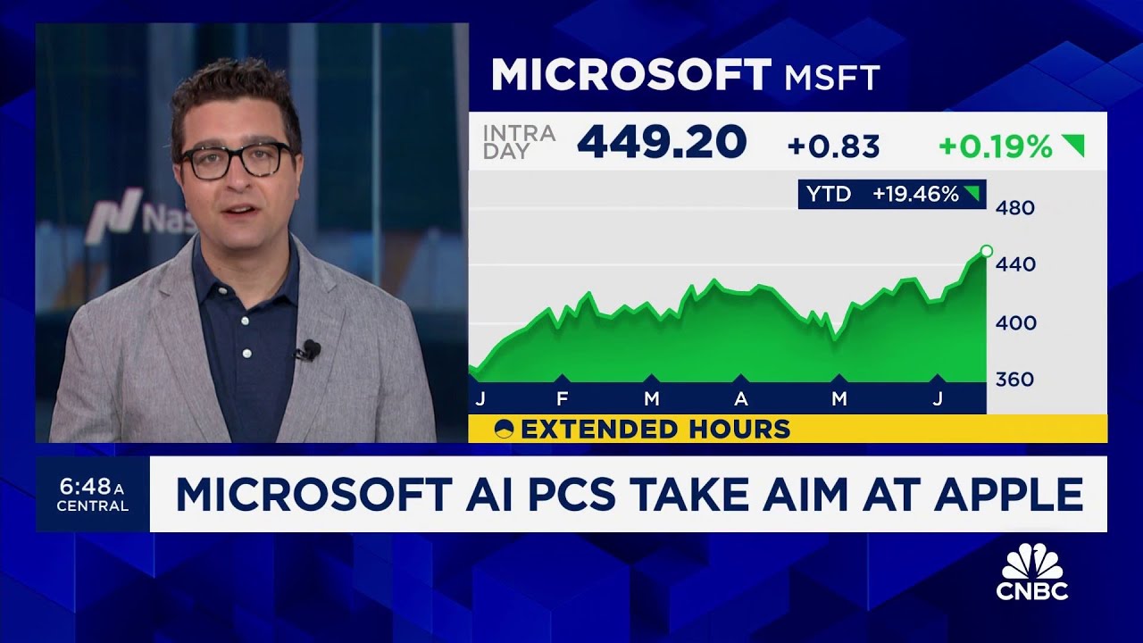 ⁣Microsoft AI PCs take aim at Apple