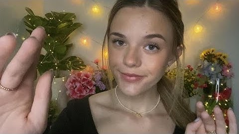 ASMR Repeating My Intro In English & French 🇫🇷 (up close whispers & hand movements)