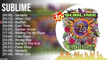 S u b l i m e Greatest Hits ~ Top 100 Artists To Listen in 2022 & 2023