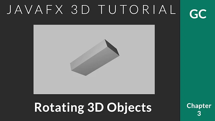 JavaFX 3D Tutorial #3 - Rotating 3D Objects with Keyboard Input