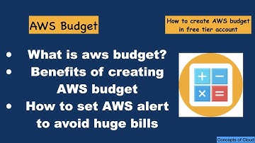 How to create AWS budget | Set alert notification for unwanted bills | AWS budget |Concept of  Cloud