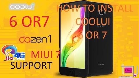 HOW TO INSTALL COOLUI OR MIUI ON COOLPAD DAZAN 1 (STOK ROM) OR SUPPORT JIO SIM WORKING