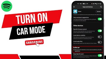 HOW TO TURN ON OR OFF CAR MODE IN SPOTIFY APP - IPHONE & ANDROID