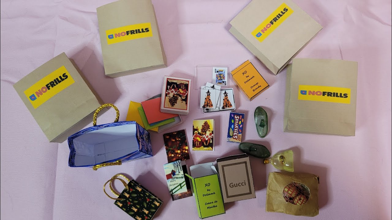 Barbies mini Christmas + grocery haul! 