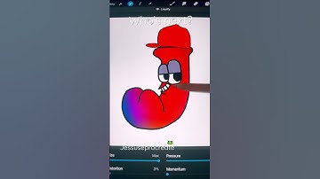 Alphabet lore~pick a color|Procreate #satisfying #sub #requestedvideo #art #alphabetlore #magic #J