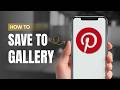 How To Download Pintrest Videos To Your Gallery?