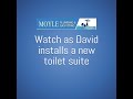 Installing a new toilet suite in 30 seconds