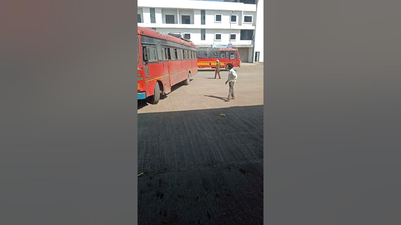 Msrtc Lalpari Buses Before St strike on Tuljapur Bus stand shorts 