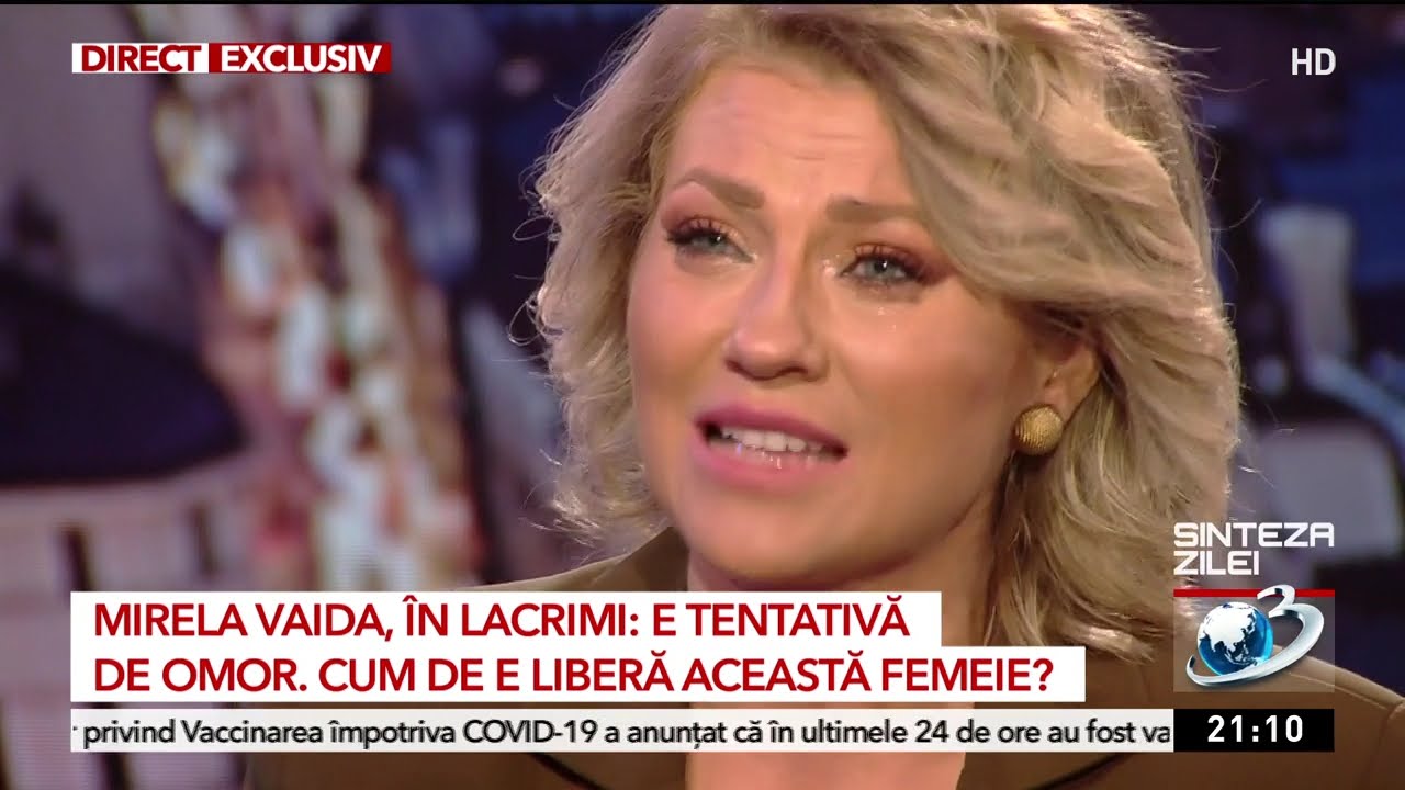 Mirela Vaida, în lacrimi la Sinteza Zilei: "De două luni de zile trec printr-o traumă de nedescris"