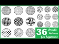 36 EASY DOODLE PATTERNS FOR BEGINNERS