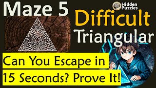 Difficult Triangular mazes  Maze 5 screenshot 3
