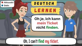 Deutsch lernen A2 | Ticketkontrolle, auf der Party | Deutsche Dialoge |  German B1 | German Dialogue