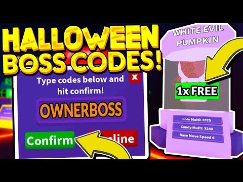 All Secret Halloween Boss Codes In Halloween Simulator Free Billions Roblox Youtube - halloween simulator codes roblox youtube