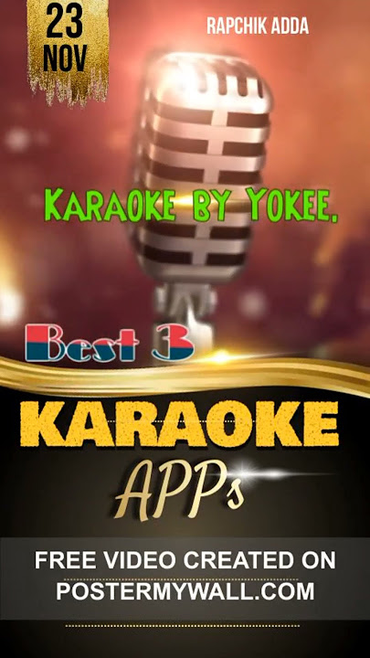 3 Best Apps Karaoke  | Singers & Singing #Singers  #Rapchikadda #india