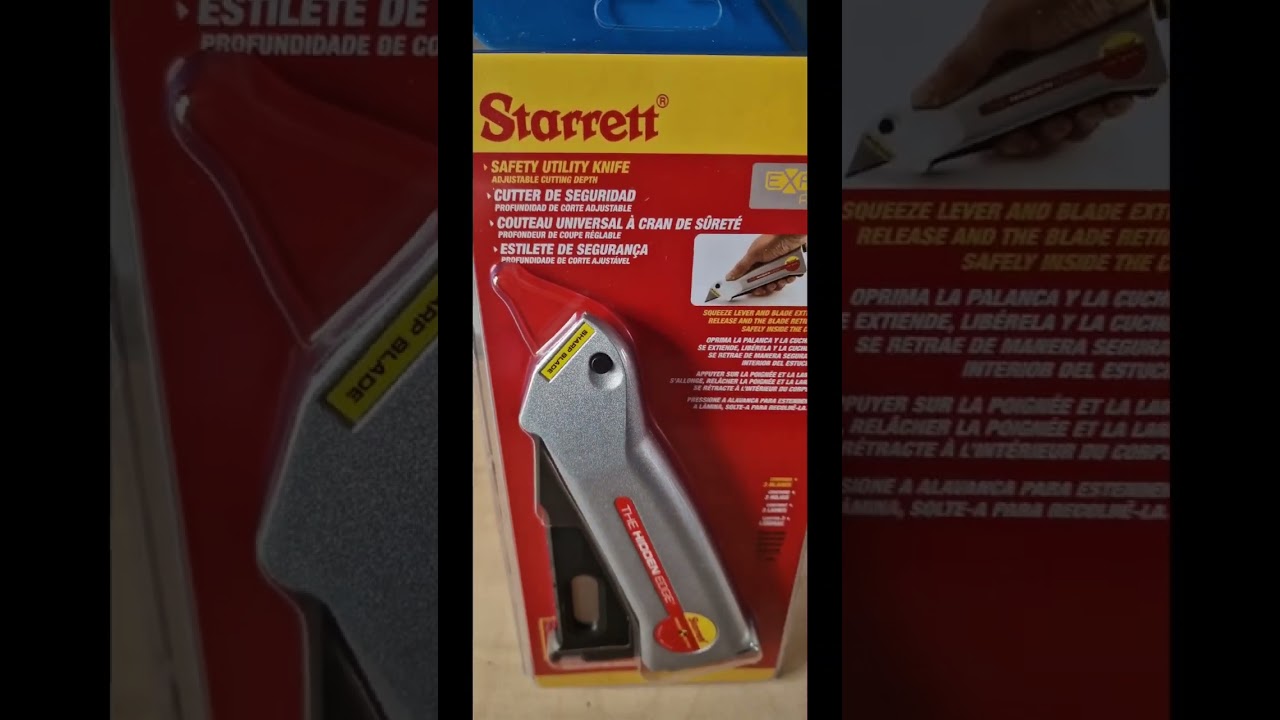 Starrett SAFETY UTILITY KNIFE - SAFETY FIRST www.karas.cz