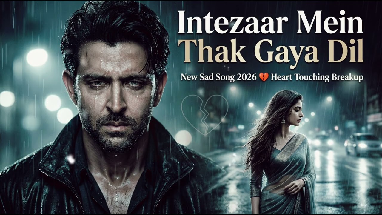 Intezaar Mein Thak Gaya Dil 💔 | New Hindi Sad Song 2026 | Heart Touching Breakup Song
