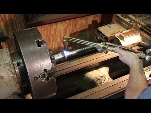 Flame Straightening a bent Steel Spindle
