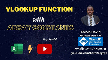 VLOOKUP with Array Constants