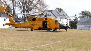 USCG MH60T Jayhawk helicopter startup and takeoff