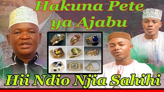 Hakuna Pete ya Maajabu Njia Sahihi ni Hii-Ustadh Shafiii Apigilia Nyundo Inshu ya Pete za Utajili