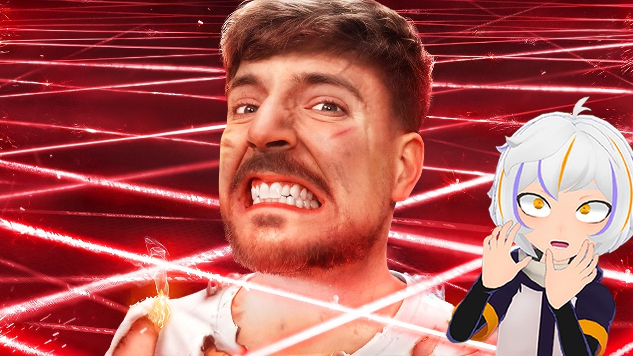 ¡Escapa del Laberinto de Rayos Láser y Gana $250,000! | ChuyMine REACCIONA a MrBeast